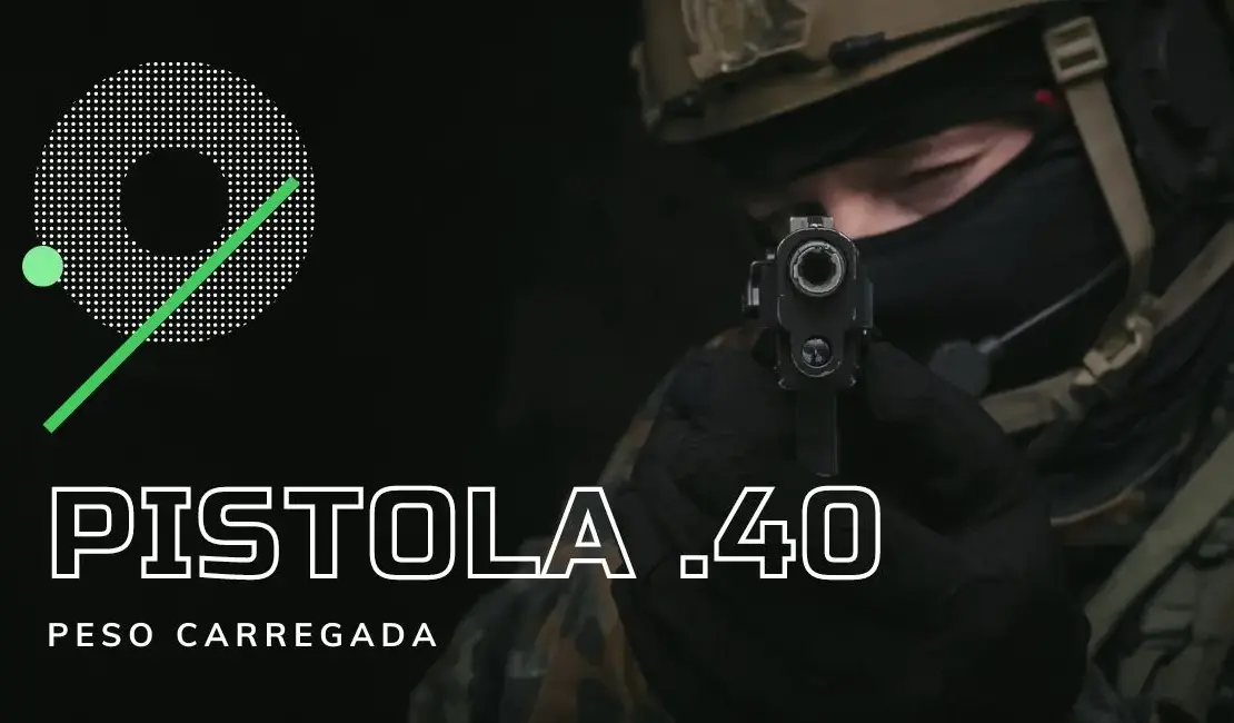 Pistola .40 carregada