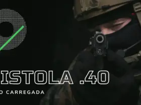 Pistola .40 carregada