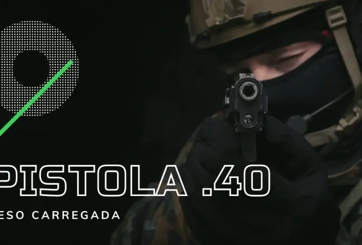 Pistola .40 carregada