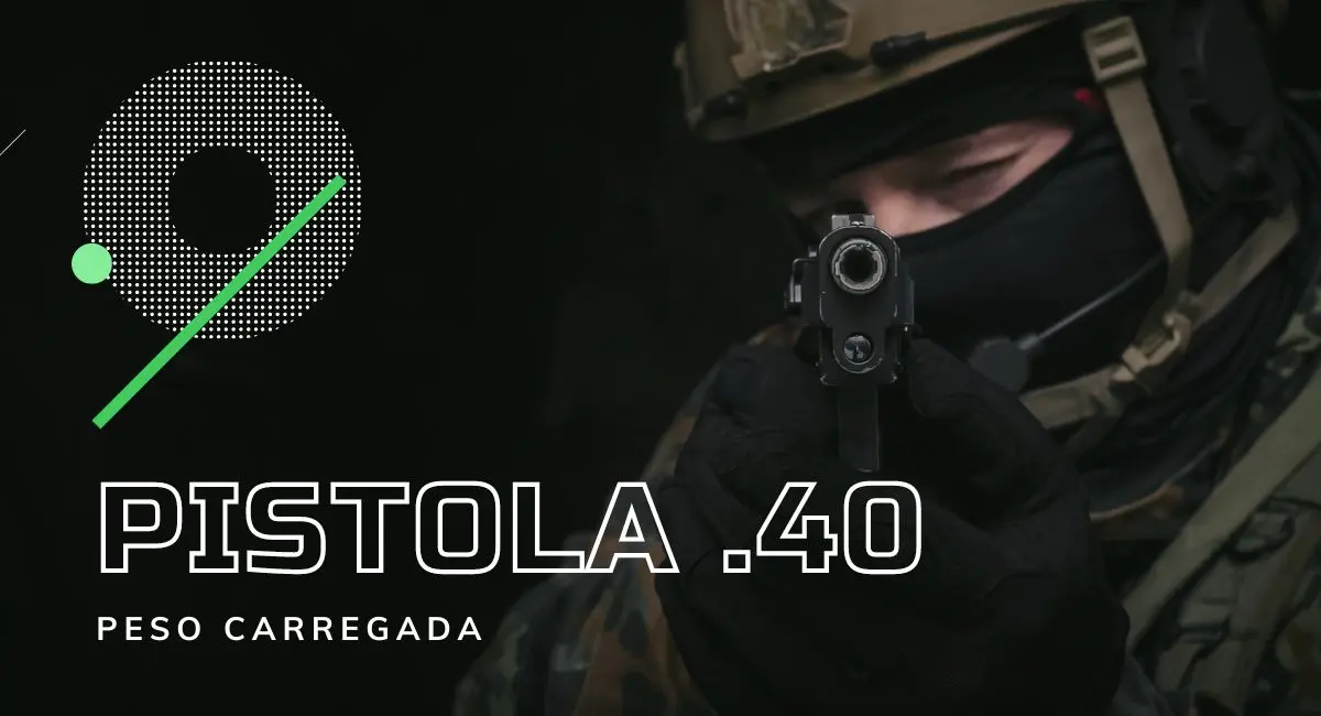 Pistola .40 carregada